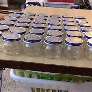 20 Empty baby food jars